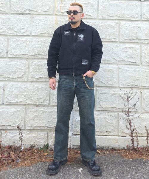 SAINTPAIN（セイントペイン）の「SP パッチワークジャケット ブラック（デニムジャケット・レディース・その他・LARGE/MEDIUM）」の6枚目の写真