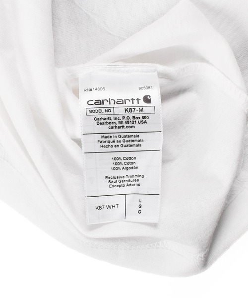 Carhartt(カーハート)の「【PH3】【Carhartt/カーハート】Workwear Pocket Short Sleeve T-Shirt K87(Tシャツ/カットソー・メンズ・ホワイト・LARGE/X-LARGE)」の6枚目の写真