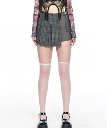SCHISM INDUCING（スキズムインデューシング）の「CHECK MINI SKIRT PANTS GREY（その他パンツ）」