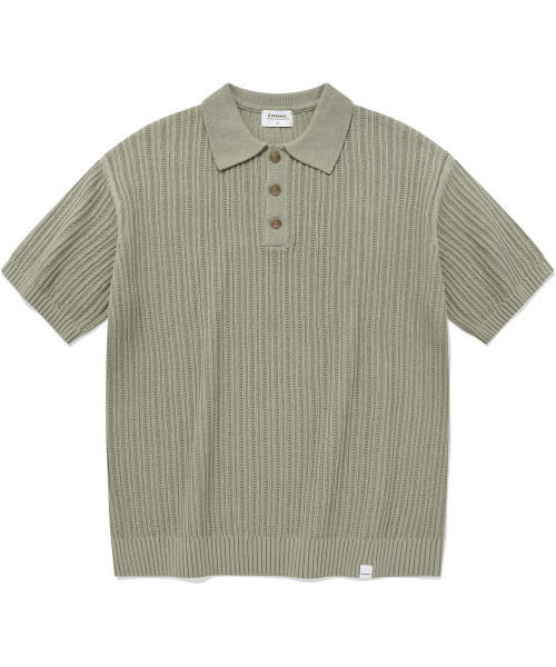 COVERNAT(カバーナット)の「クロシェポロハーフニットカーキ(ニット/セーター・レディース・その他・LARGE/MEDIUM/SMALL/X-LARGE)」の1枚目の写真