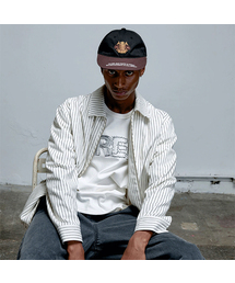 ERER（エルエル）の「コットンストライプジャケット ホワイト（MA-1）」