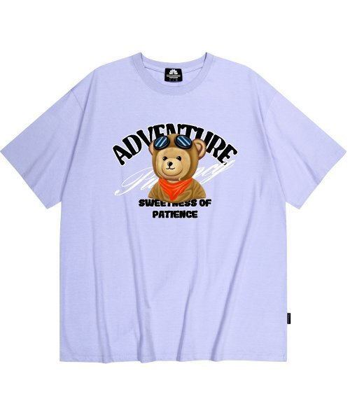 TRIPSHION(トリップション)の「パイロットベアグラフィックTシャツ - パープル(Tシャツ/カットソー・メンズ・その他・LARGE/MEDIUM/X-LARGE)」の1枚目の写真