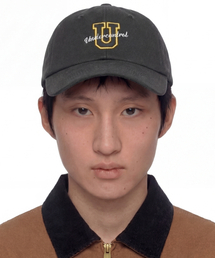 四季用ウォッシングコットンビンテージソフトトップロゴボールキャップ男女共用野球帽 SPORTS CREW / WASHED B B / CHARCOAL