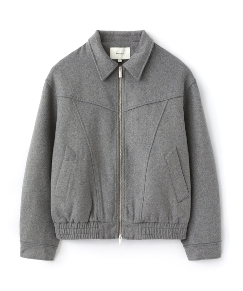 AOTT（アンアウトピット）の「ウールブレンド2WAYカラーブルゾングレー（ブルゾン・メンズ・グレー・MEDIUM/LARGE/X-LARGE）」の2枚目の写真
