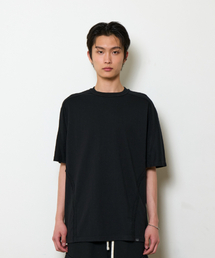 ETCE（イーティーシーイー）の「WASHED CUT-OUT OVERSIZE TEE (BLACK)（Tシャツ/カットソー）」