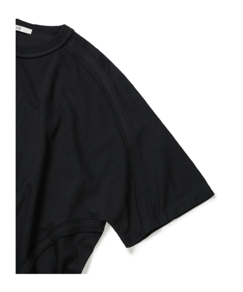 ETCE(イーティーシーイー)の「WASHED CUT-OUT OVERSIZE TEE (BLACK)(Tシャツ/カットソー・メンズ・その他・MEDIUM/LARGE/X-LARGE)」の5枚目の写真