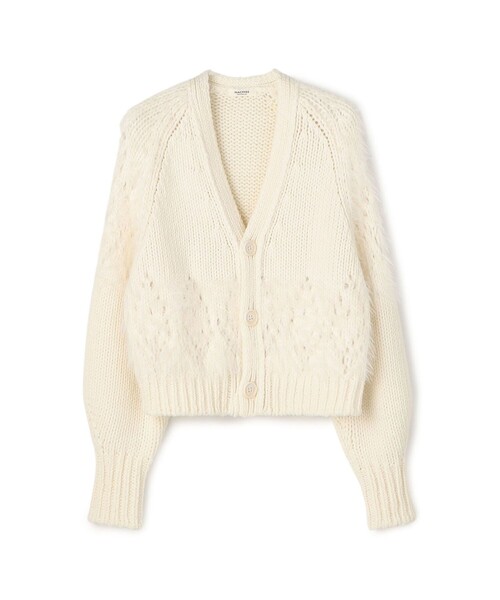 アイレットシャギー Vネックカーディガン（カーディガン/ボレロ