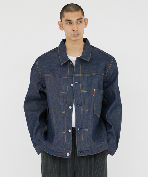 Levi's(リーバイス)の「Levi’s(R) / リーバイス(R) 別注 TYPE1 リジッド トラッカージャケット(デニムジャケット・メンズ・ダークブルー・XXX-LARGE/XX-LARGE/X-LARGE/LARGE/MEDIUM/SMALL/X-SMALL)」の13枚目の写真