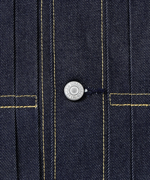 Levi's(リーバイス)の「Levi’s(R) / リーバイス(R) 別注 TYPE1 リジッド トラッカージャケット(デニムジャケット・メンズ・ダークブルー・XXX-LARGE/XX-LARGE/X-LARGE/LARGE/MEDIUM/SMALL/X-SMALL)」の8枚目の写真