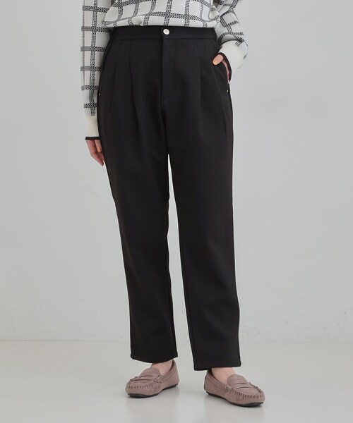 DRESKIP(ドレスキップ)の「【あったか】ウールフィール 裏起毛テーパードパンツ(その他パンツ・レディース・チャコールグレー/ブラック/キャメル・03/02/01/04)」の8枚目の写真