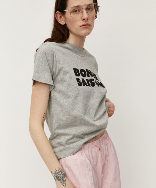 Auntie Rosa Holiday(アンティローザホリデー)の「BONNESAISONプリントTEE(Tシャツ/カットソー・レディース・オフホワイト/グレー・FREE)」の18枚目の写真