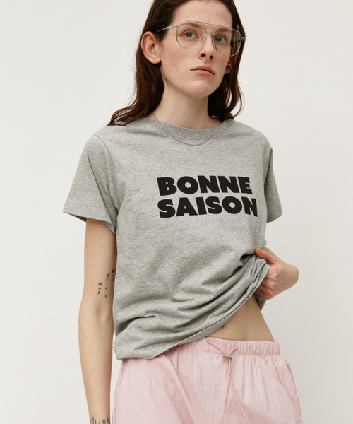 Auntie Rosa Holiday(アンティローザホリデー)の「BONNESAISONプリントTEE(Tシャツ/カットソー・レディース・オフホワイト/グレー・FREE)」の19枚目の写真