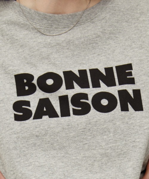 Auntie Rosa Holiday(アンティローザホリデー)の「BONNESAISONプリントTEE(Tシャツ/カットソー・レディース・オフホワイト/グレー・FREE)」の8枚目の写真