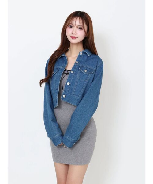 EATME（イートミー）の「バイカラーキャミニットアンサンブルミニワンピース（ワンピース・レディース・ベージュ/ブラック/オフホワイト/グレー・FREE）」の13枚目の写真