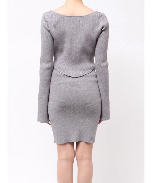 EATME（イートミー）の「バイカラーキャミニットアンサンブルミニワンピース（ワンピース・レディース・ベージュ/ブラック/オフホワイト/グレー・FREE）」の17枚目の写真