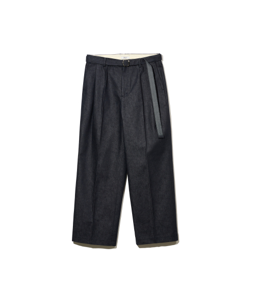 ZNO(ジーアンドオー)の「生地フェイクデニムベルト付きパンツ(デニムパンツ・メンズ・その他・LARGE/MEDIUM/SMALL)」の1枚目の写真