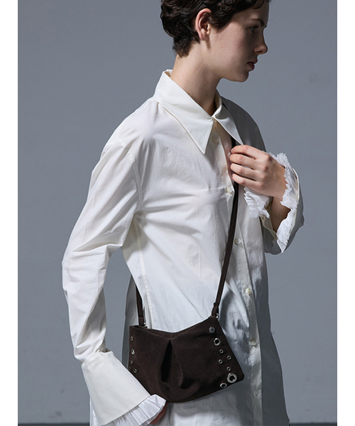 FUDGE BAG SUEDE CHOCO