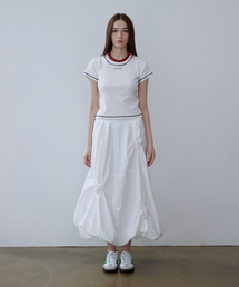 Four Sunshine Moment Balloon Skirt White