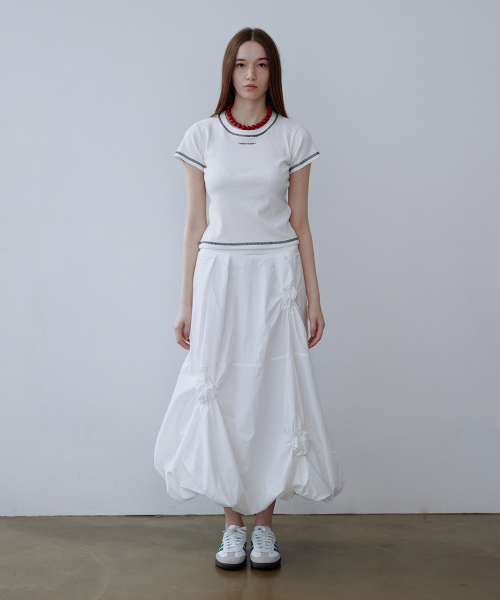 TWENTY FOUR T(トゥエンティフォーティ)の「Four Sunshine Moment Balloon Skirt White(スカート・レディース・その他・2(M))」の1枚目の写真
