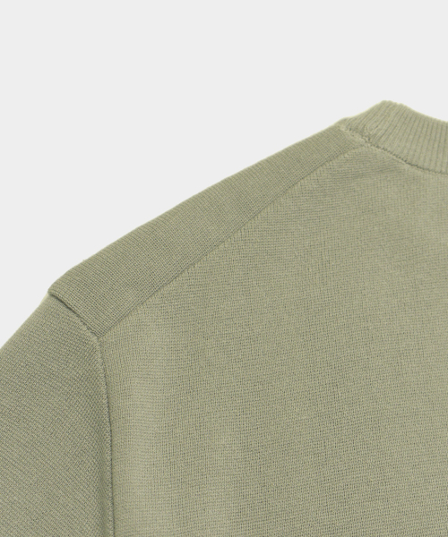 BIRBANTE（ビルバンテ）の「ミラノウォッシャブルラウンドニット - オリーブ（ニット/セーター・メンズ・オリーブ・SMALL/MEDIUM/LARGE/X-LARGE）」の5枚目の写真