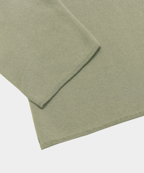 BIRBANTE（ビルバンテ）の「ミラノウォッシャブルラウンドニット - オリーブ（ニット/セーター・メンズ・オリーブ・SMALL/MEDIUM/LARGE/X-LARGE）」の7枚目の写真