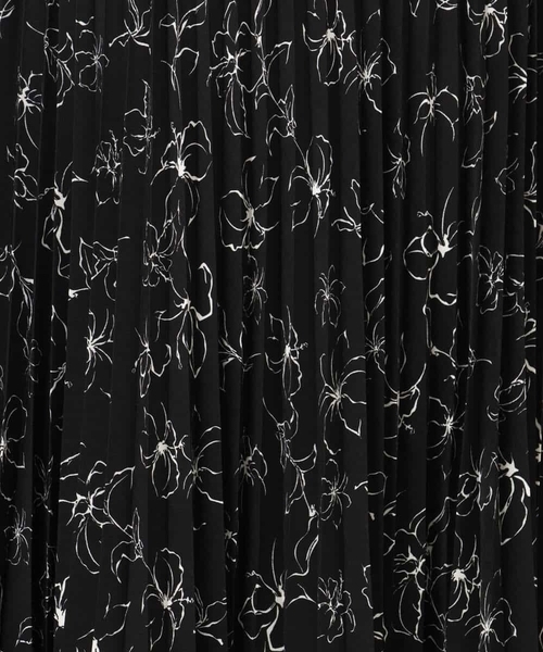 OFUON le MK(オフオンルエムケー)の「ラインフラワープリーツスカート/洗える/WEB限定サイズあり(スカート・レディース・ブラック/ライトピンク・36/38/40)」の20枚目の写真