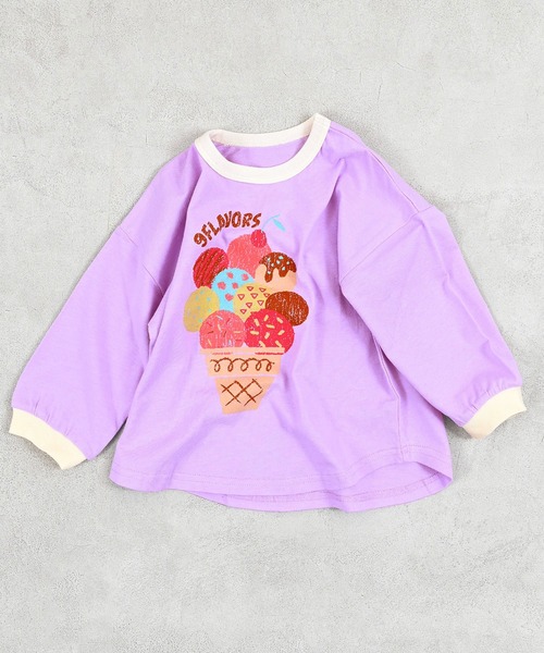 LSP WOW（エルエスピーワオ）の「【LSP WOW!】9ColorsロンTee/プチプラ（Tシャツ/カットソー・キッズ・レッド/ブルー/ブラック/イエロー/パープル/オレンジ/ホワイト/グリーン/ピンク・100/95/90/80/130/120/110）」の6枚目の写真