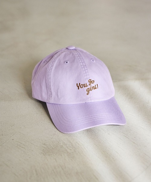 studio CLIP（スタディオクリップ）の「メッセージロゴキャップ（キャップ・レディース・イエロー/ラベンダー/ブラウン/オフホワイト・FREE）」の3枚目の写真