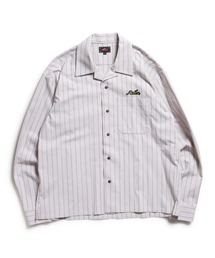 ROTAR | Work Stripe Open Collar Shirt(シャツ/ブラウス)