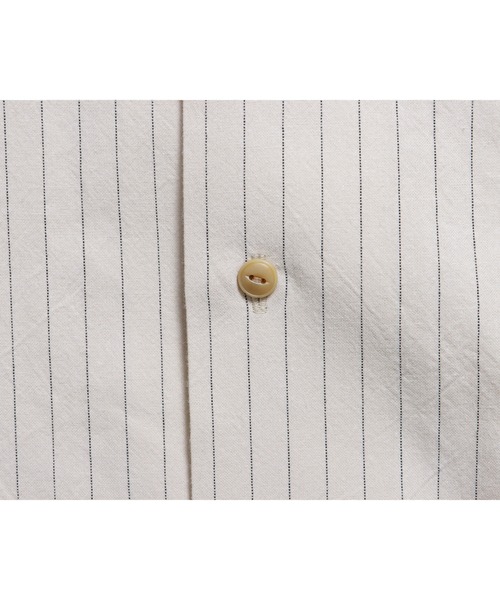 ROTAR（ローター）の「Work Stripe Open Collar Shirt（シャツ/ブラウス・メンズ・グレー/チャコール/ベージュ・MEDIUM/LARGE/X-LARGE）」の12枚目の写真