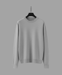 【ニット店舗売上NO.1シリーズ】18G サーブルストレッチクルーネックニット |大人気/毛玉防止/洗える/ 抗菌防臭/オフィスカジュアル/通勤/インナー/接触冷感
