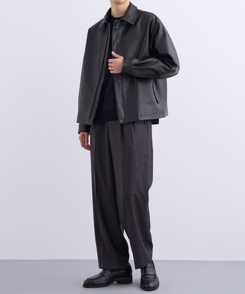 UNITED TOKYO(ユナイテッドトウキョウ)の「【ニット店舗売上NO.1シリーズ】18G サーブルストレッチクルーネックニット |大人気/毛玉防止/洗える/ 抗菌防臭/オフィスカジュアル/通勤/インナー/接触冷感(ニット/セーター・メンズ・ライトグレー/オフホワイト/ブラック/ダークグレー/グレイッシュベージュ・1/3/2)」の9枚目の写真
