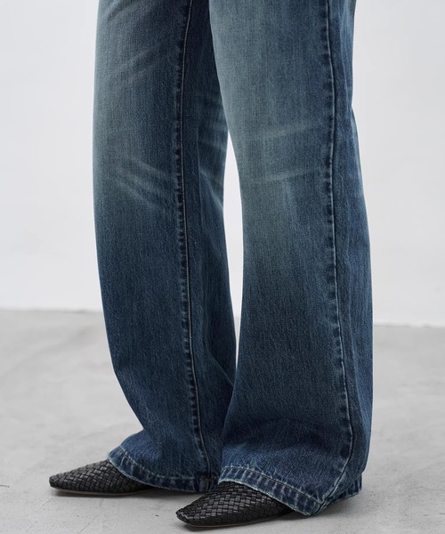 EIGHTHMONTH（エイスマンス）の「ウォッシュワイドストレートデニム EM25a180【EIGHTHMONTH】（デニムパンツ・レディース・ブルー・S/M/L）」の7枚目の写真