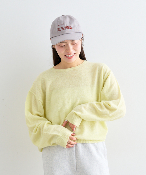 ≪手洗い可≫ シアーニットプルオーバー（ニット/セーター）｜U by