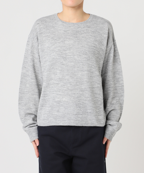 U by SPICK&SPAN（ユーバイスピックアンドスパン）の「≪手洗い可≫ シアーニットプルオーバー（ニット/セーター・レディース・グレー/イエロー/ピンク/グリーン・FREE）」の8枚目の写真