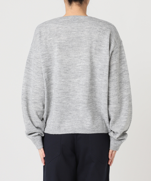 U by SPICK&SPAN（ユーバイスピックアンドスパン）の「≪手洗い可≫ シアーニットプルオーバー（ニット/セーター・レディース・グレー/イエロー/ピンク/グリーン・FREE）」の10枚目の写真