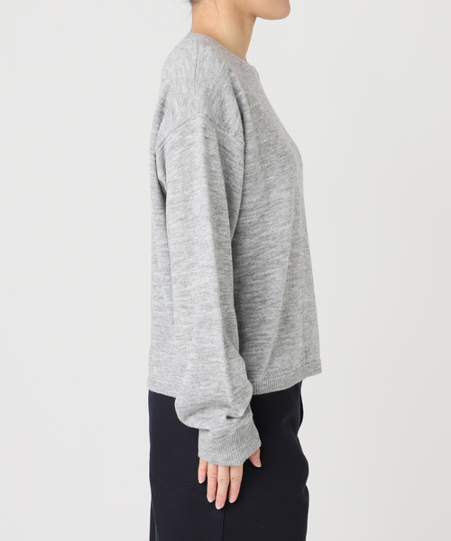 U by SPICK&SPAN（ユーバイスピックアンドスパン）の「≪手洗い可≫ シアーニットプルオーバー（ニット/セーター・レディース・グレー/イエロー/ピンク/グリーン・FREE）」の11枚目の写真