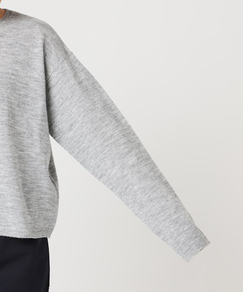 U by SPICK&SPAN（ユーバイスピックアンドスパン）の「≪手洗い可≫ シアーニットプルオーバー（ニット/セーター・レディース・グレー/イエロー/ピンク/グリーン・FREE）」の12枚目の写真