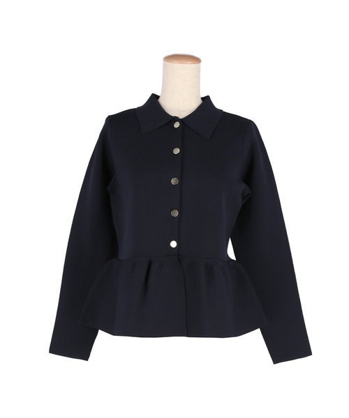 coca(coca)(コカ)の「金ボタンフレアニットトップス(ニット/セーター・レディース・グレー/ネイビー・L/M)」の21枚目の写真