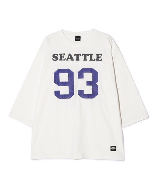 MANASTASH(マナスタッシュ)の「MANASTASH/マナスタッシュ/PUMICE 93' FOOTBALL TOP(Tシャツ/カットソー・メンズ・ホワイト/その他3/ブラック・S/XL/M/L)」の5枚目の写真