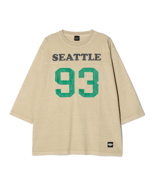 MANASTASH(マナスタッシュ)の「MANASTASH/マナスタッシュ/PUMICE 93' FOOTBALL TOP(Tシャツ/カットソー・メンズ・ホワイト/その他3/ブラック・S/XL/M/L)」の6枚目の写真