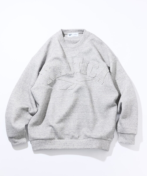 NAUTICA（ノーティカ）の「Reebok×NAUTICA/リーボック×ノーティカ 【Exclusive】 ダブルネーム アーチロゴ ダンボール クルーネックスウェット（スウェット・メンズ・チャコールグレー/ブラック/ブラウン/ネイビー・LARGE/X-LARGE/MEDIUM）」の21枚目の写真