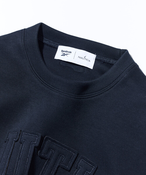 NAUTICA（ノーティカ）の「Reebok×NAUTICA/リーボック×ノーティカ 【Exclusive】 ダブルネーム アーチロゴ ダンボール クルーネックスウェット（スウェット・メンズ・チャコールグレー/ブラック/ブラウン/ネイビー・LARGE/X-LARGE/MEDIUM）」の6枚目の写真