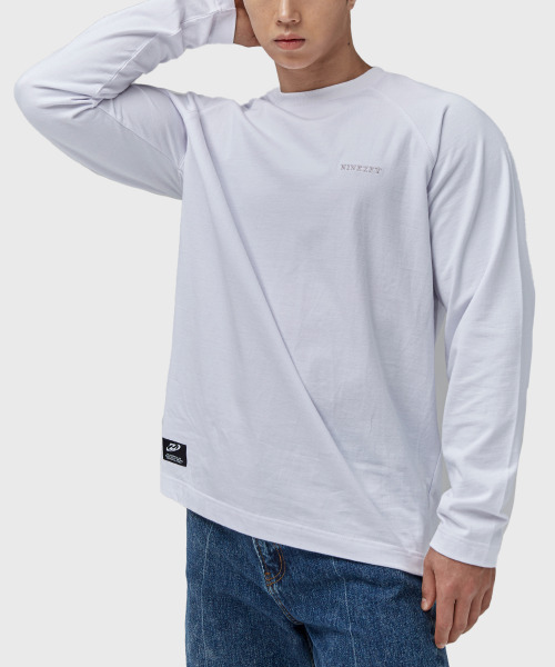 NINEZ(ナインゼット)の「ラグランオーバーサイズ長袖Tシャツ(Tシャツ/カットソー・メンズ・ホワイト・2XL)」の3枚目の写真