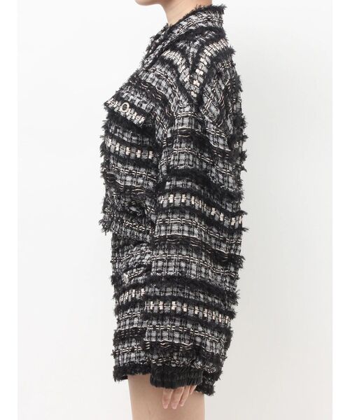 GYDA（ジェイダ）の「Symmetry GYDAラメツイードジャケット（その他アウター・レディース・ブラック/アイボリー/ミント・FREE）」の20枚目の写真