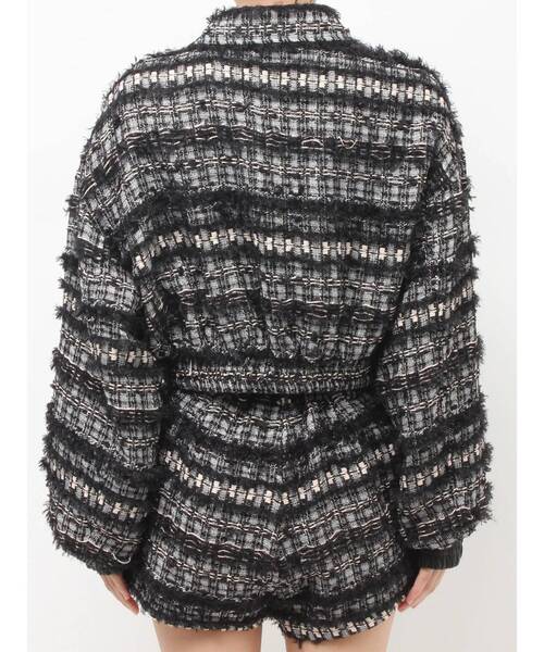 GYDA（ジェイダ）の「Symmetry GYDAラメツイードジャケット（その他アウター・レディース・ブラック/アイボリー/ミント・FREE）」の21枚目の写真