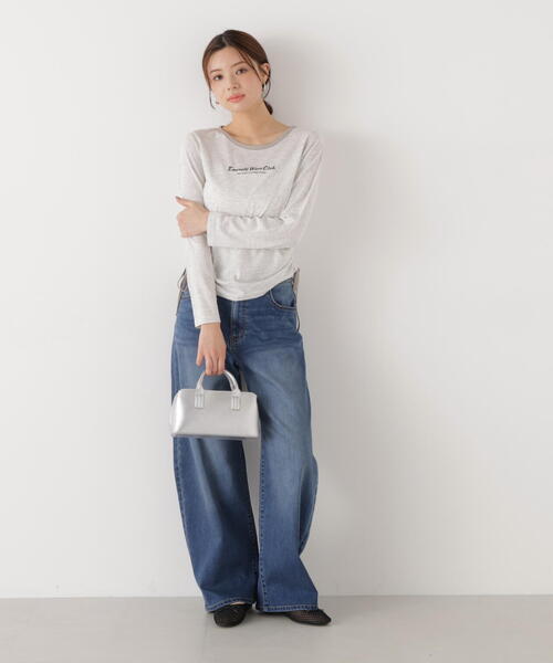 PROPORTION BODY DRESSING(プロポーションボディドレッシング)の「<ウォッシャブル><a>ドロストシアートップス / 1216169202(Tシャツ/カットソー・レディース・ブラック/グレー/ブルー・FREE)」の5枚目の写真