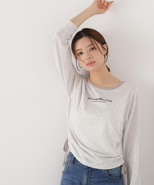 PROPORTION BODY DRESSING(プロポーションボディドレッシング)の「<ウォッシャブル><a>ドロストシアートップス / 1216169202(Tシャツ/カットソー・レディース・ブラック/グレー/ブルー・FREE)」の7枚目の写真