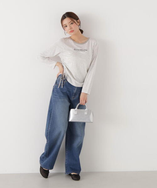 PROPORTION BODY DRESSING(プロポーションボディドレッシング)の「<ウォッシャブル><a>ドロストシアートップス / 1216169202(Tシャツ/カットソー・レディース・ブラック/グレー/ブルー・FREE)」の9枚目の写真