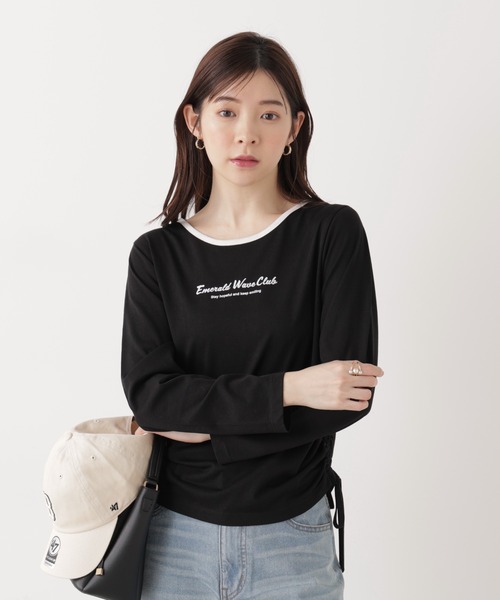 PROPORTION BODY DRESSING(プロポーションボディドレッシング)の「<ウォッシャブル><a>ドロストシアートップス / 1216169202(Tシャツ/カットソー・レディース・ブラック/グレー/ブルー・FREE)」の2枚目の写真